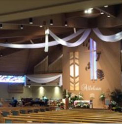 St. Edith Church decorated for Easter